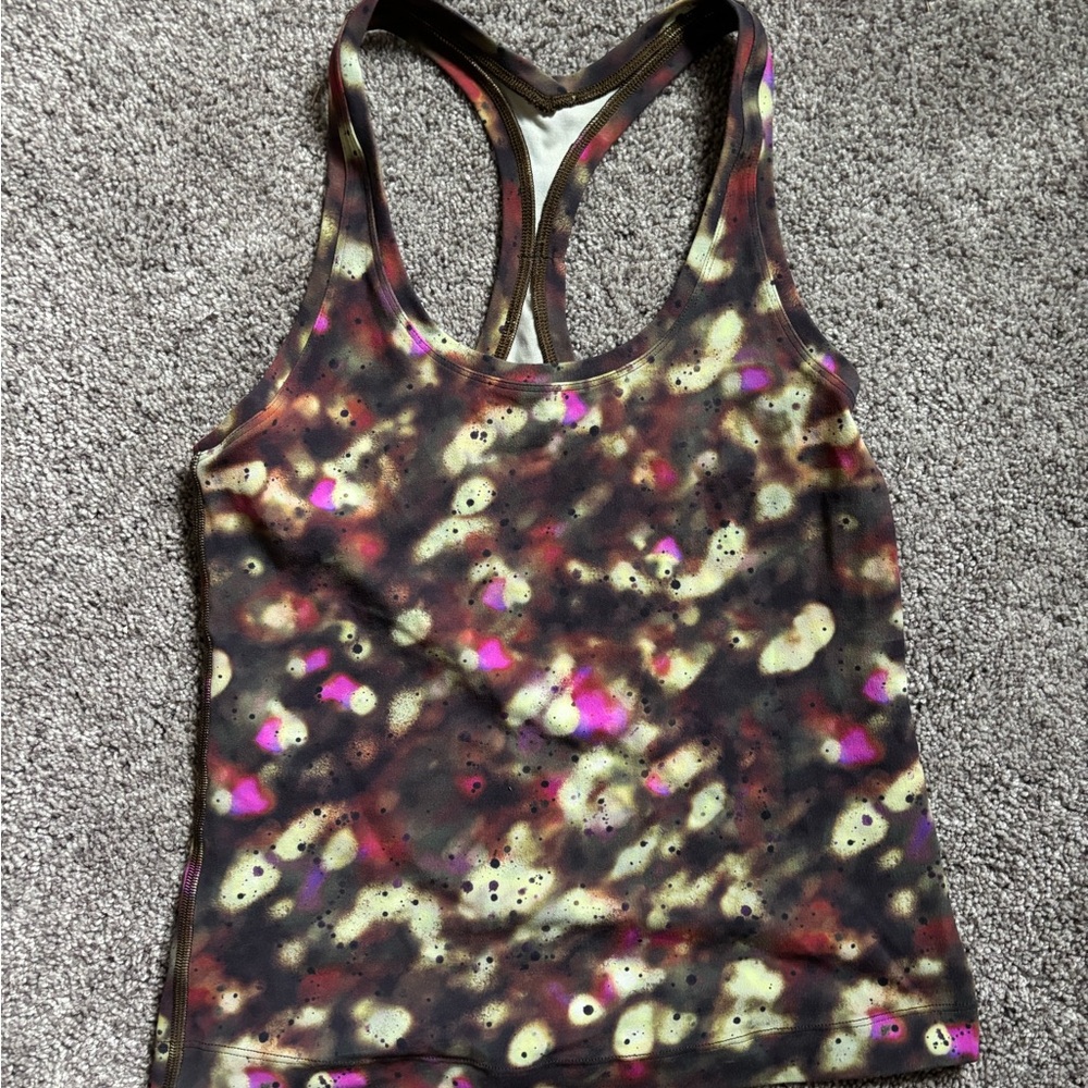 Lululemon Size 4 Women's Multicolor Racerback Tank Top